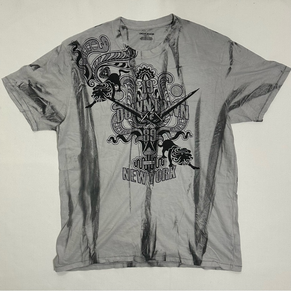 DKNY Jeans Gray Men’s T-Shirt Size XL
